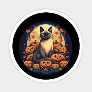 Siamese Cat Halloween, Cat Lover Magnet